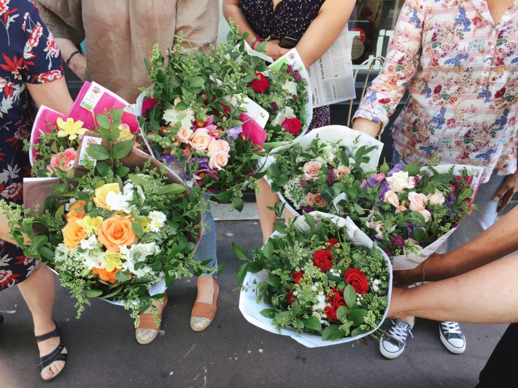 atelier bouquet de fleurs bio locales EVJF Paris