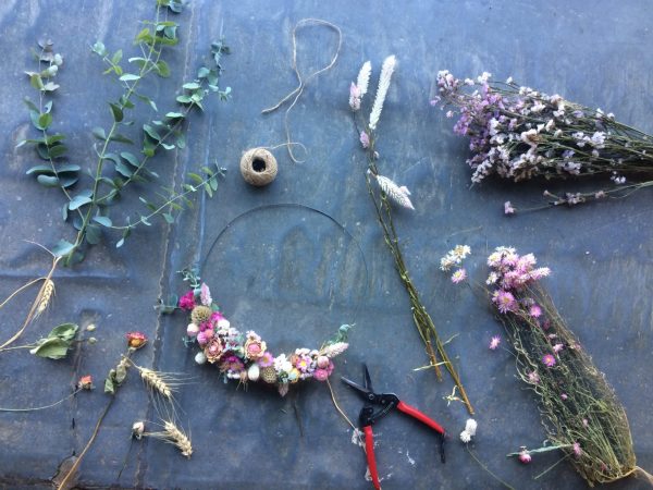 atelier couronne fleurs fleurs de cocagne
